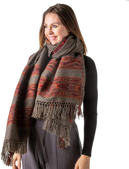 Meditation Shawl or Blanket, Exotic Shawl/Wrap, Oversize Scarf or Stole. Unisex