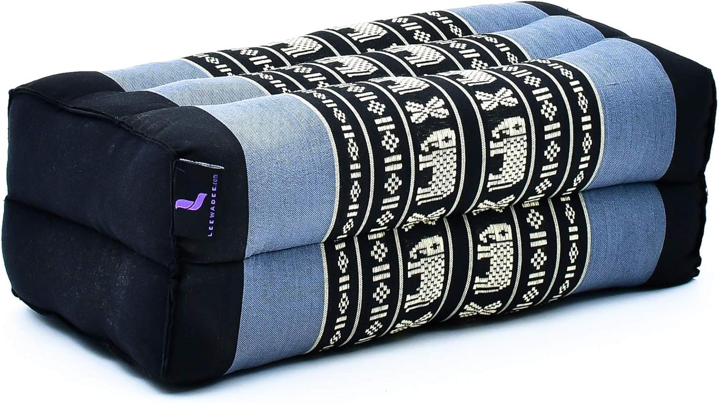 Leewadee Yoga Block – Floor Cushion for Yoga Practice, Meditation Seat Cushion for Workouts Filled with Kapok
