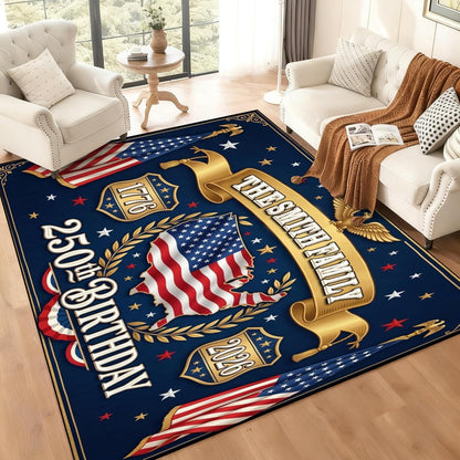 Personalized Family Name Initials Monogram Pink Rug, Shining Butterfly Printed Carpets for Girls Kids Butterfly Theme Living Room Indoor Bedroom Decor 5'×7' Soft Polyester Yoga Mat