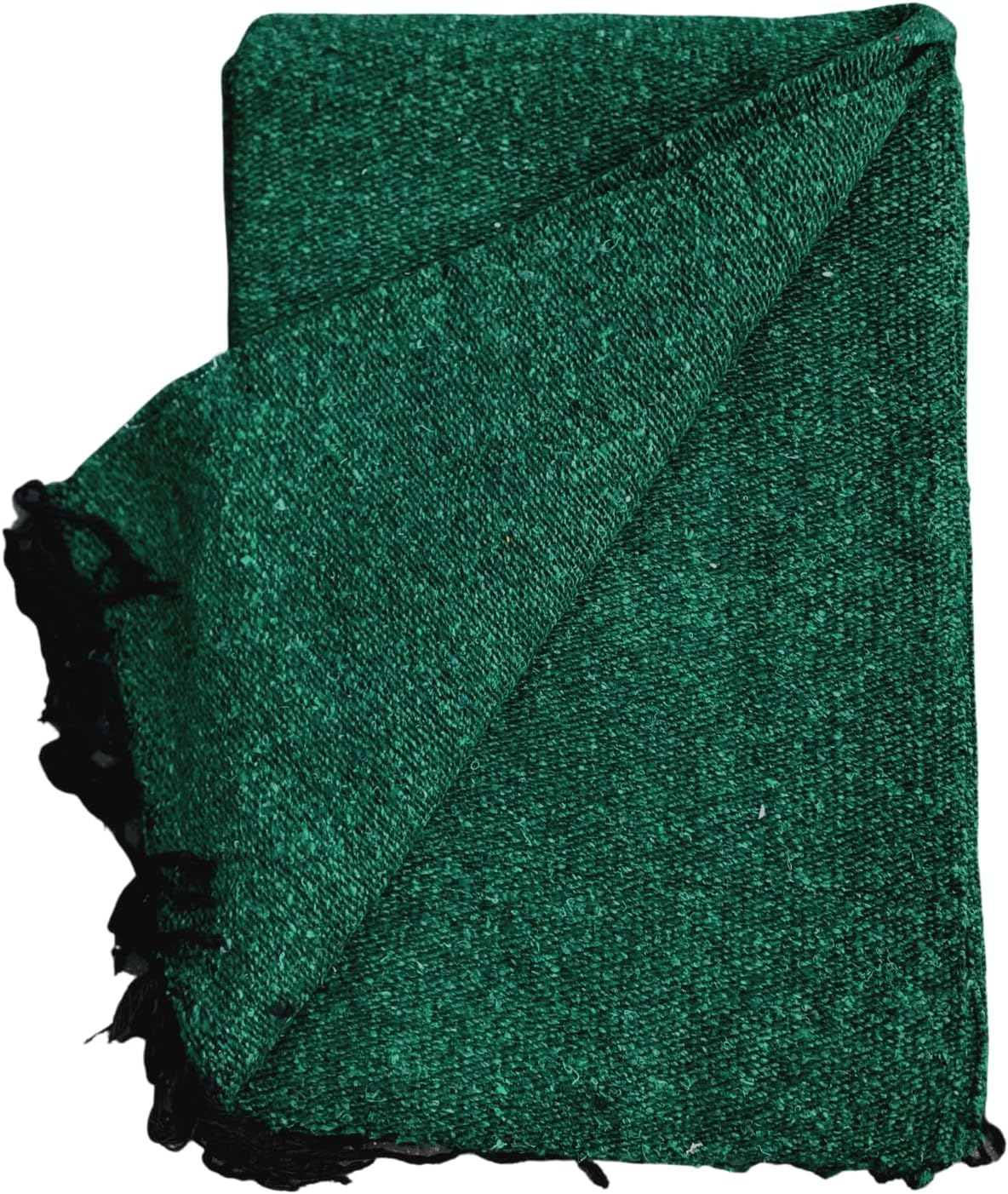 Open Road Goods Solid Color Mexican Yoga Blanket – Large Handwoven Throw for Yoga, Beach, Camping or Home – Soft and Durable Cotton Blend
