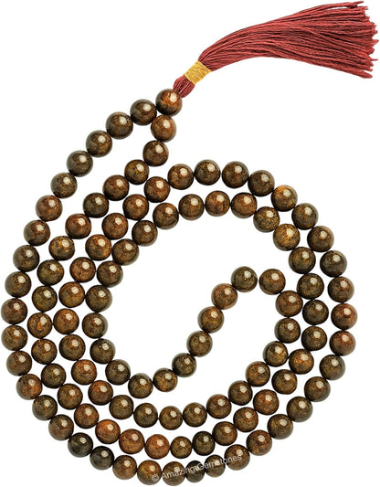 Amazing Gemstone 108 Beads Handmade Mala (Knotted, Rudraksha) - Colors B