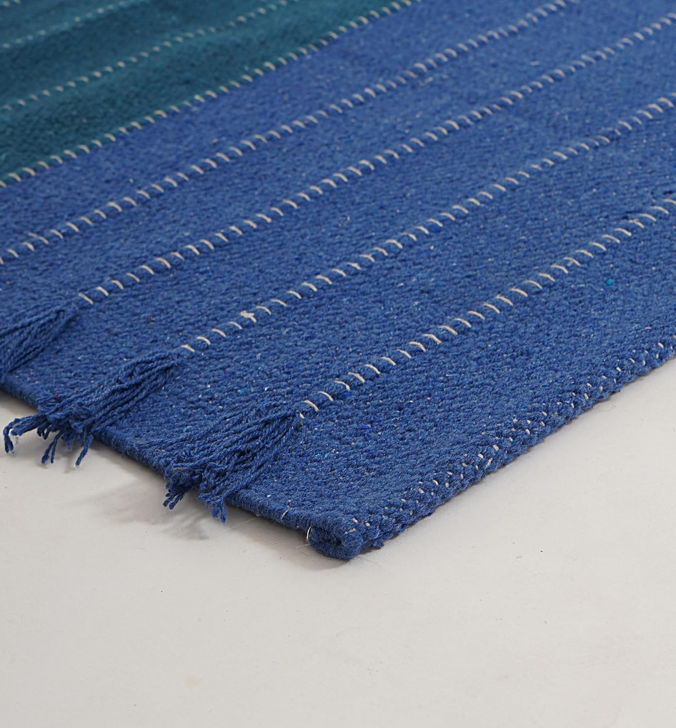 Indian Handmade 100% Organic Cotton Yoga Mat, Hand Woven Rug, Yoga Mat For Everyday Fitness at Home Comfortable Foldable Long Mat