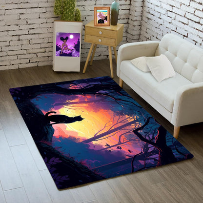 Black Girl Area Rug for Bedroom African American Rugs for Room Princess Carpet Kids Rugs for Bedroom African Girls Carpet for Living Room Teen Girls Yoga Mats, Pink, 4'×5'