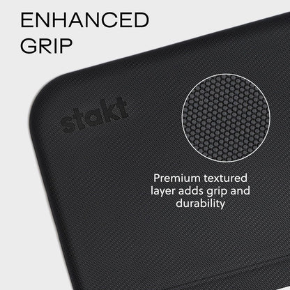 Stakt Foldable Yoga Mat Pro, 2 in 1 with Premium Textured Grip, Non Slip, Folding Exercise and Fitness Mat for Pilates, Strength Training, and High Impact Workouts
