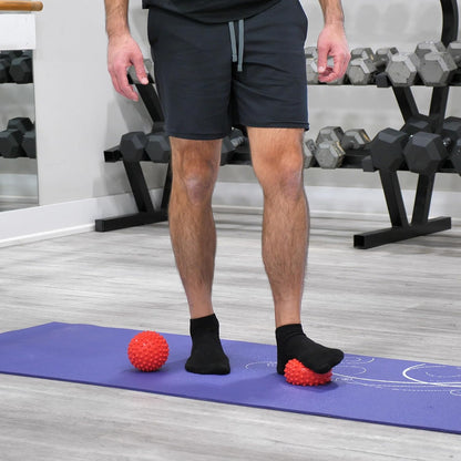 OPTP Franklin Method Easy Grip Ball Set (Pair) - Soft, Bumpy Inflatable Massage Balls for Myofascial Release, Sensory Stimulation and Franklin Method Relaxation Exercises