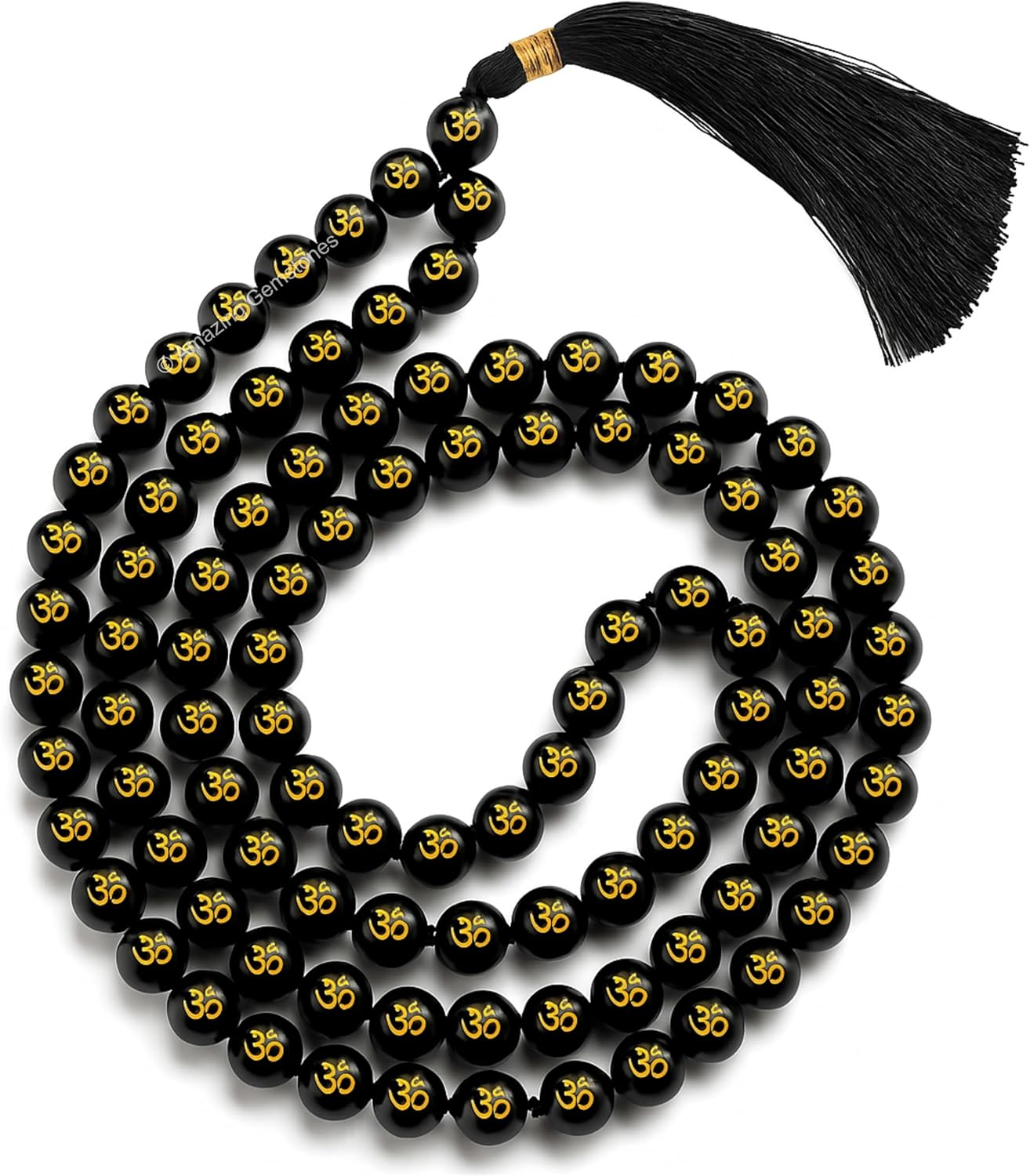 Amazing Gemstone 108 Beads Handmade Mala (Knotted, Rudraksha) - Colors B
