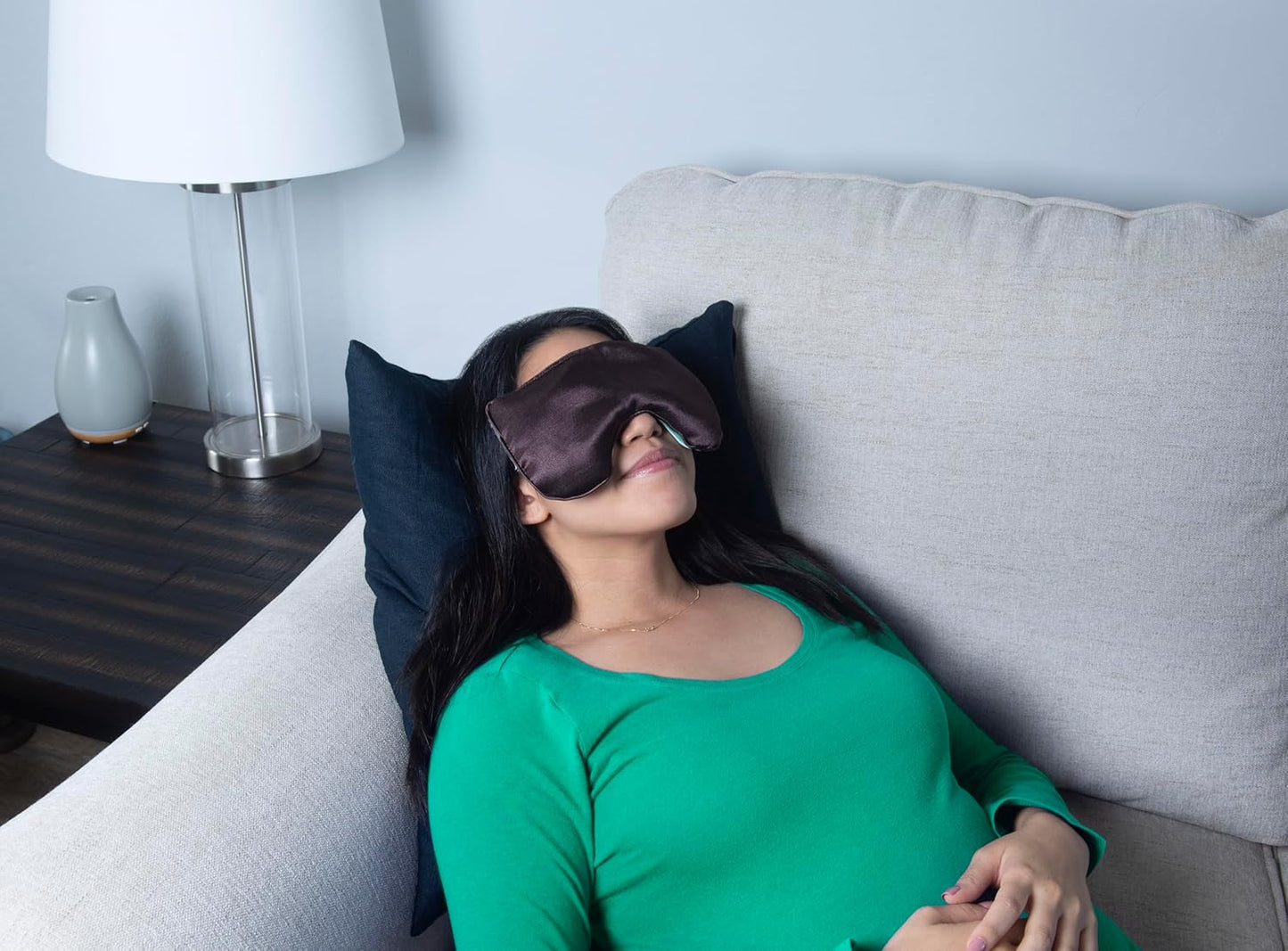 DreamTime Weighted Eye Pillow Mask, Rose Velvet, Microwave or Freeze, Washable, 9.5x4.5 in, for Sleep, Yoga, Meditation, Relaxation