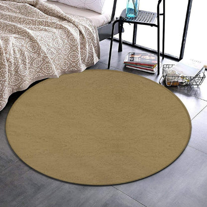 Women's Large Home Decor Mat, Soft Round Yoga Carpet, Non Slip Machine Washable Home Office Circle Rug Purple