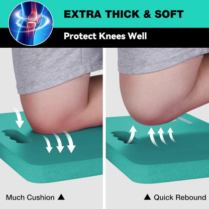WORKPRO Extra Thick Kneeling Pad, Soft NBR Foam Cushioning for Knee, Large Foam Kneeler Mat for Gardening, Bathing Baby, Exercise, Workout Supplies, 17.5 x 11 x 1.5 in, Black