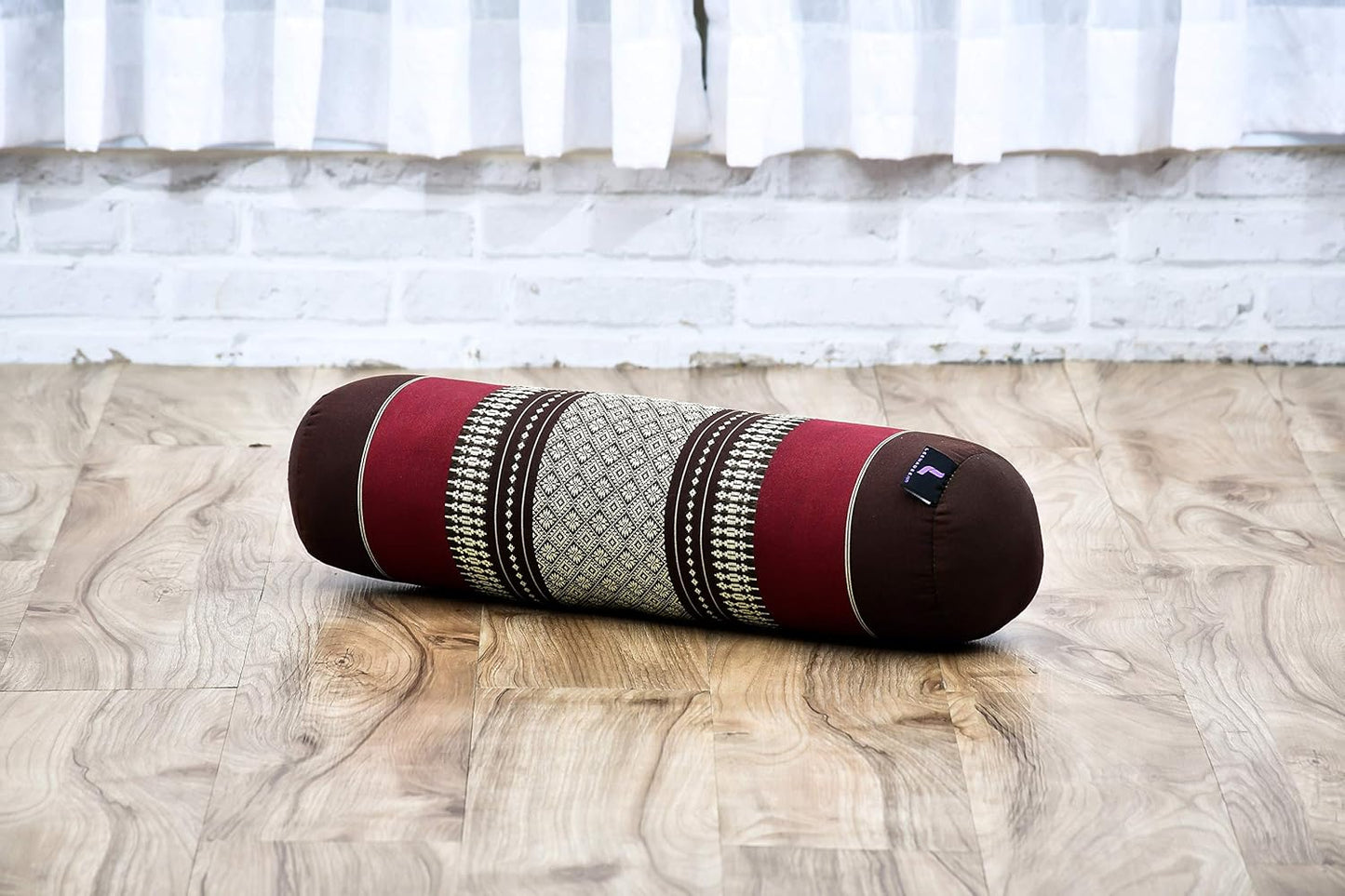 Leewadee Small Yoga Bolster – Shape-Retaining Cervical Neck Roll, Tube Pillow for Comfortable Reading, Kapok Filling, 22 x 6 x 6 inches