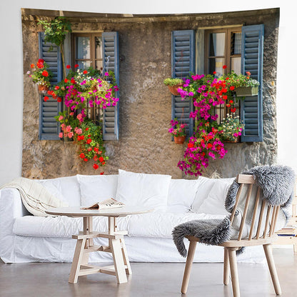 LYFANS Wooden Bridge Water Printing Fabric Tapestry Decorative Wall Art Tablecloth Bed Cover Picnic Carpet Beach Towel Bedroom Dormitory Living Room Multi functional Tapestry 79 x 59 inches