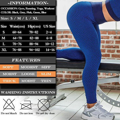 JGS1996 Butt Lifting Leggings for Women Tummy Control Workout Yoga Pants High Waisted Scrunch Booty Gym Tights