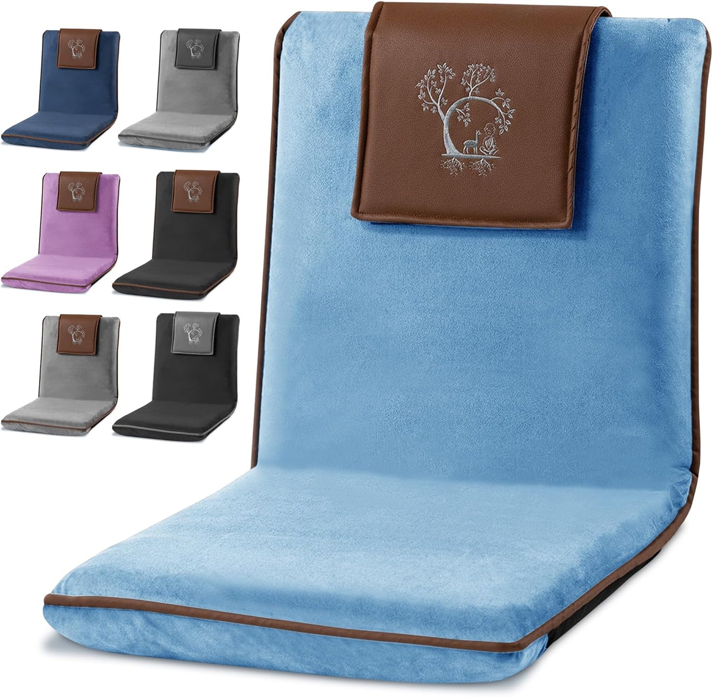 Japanese Meditation Floor Chair with Back Support for Adults - Premium Meditation Chair with Adjustable & Foldable Back for Seating, Yoga & Gaming — Folding Backjack Chairs with Backrest for Adults