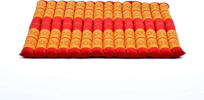 Leewadee Zabuton Seating Cushion – Square Floor Seat for Meditation Exercises, Light Yoga Mat Filled with Kapok