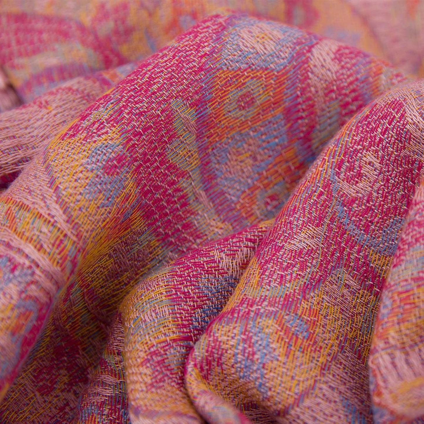 Ciormis Two Tone Silky Paisley Pashmina Shawl Scarf,Soft Women's Rave Jacquard Pashminas Wrap Scarves
