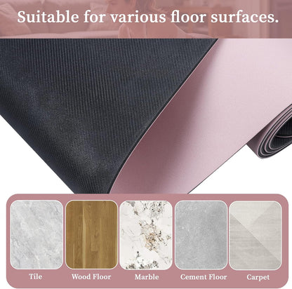 U&M Professional Non Slip PU Yoga Mat,Purple, Grey, Pink, Green 72x27 Inch 0.2" Thick Exercise Mat,| Sweatproof High Density | Anti-tear | Non-Slip Textured Surface | Natural Rubber Bottom Workout Mat for Women & Men Yoga Pilates Fitness