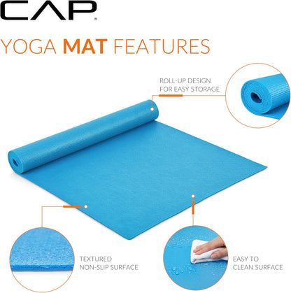 CAP Barbell Non-Slip Yoga & Fitness Mat | Multiple Options