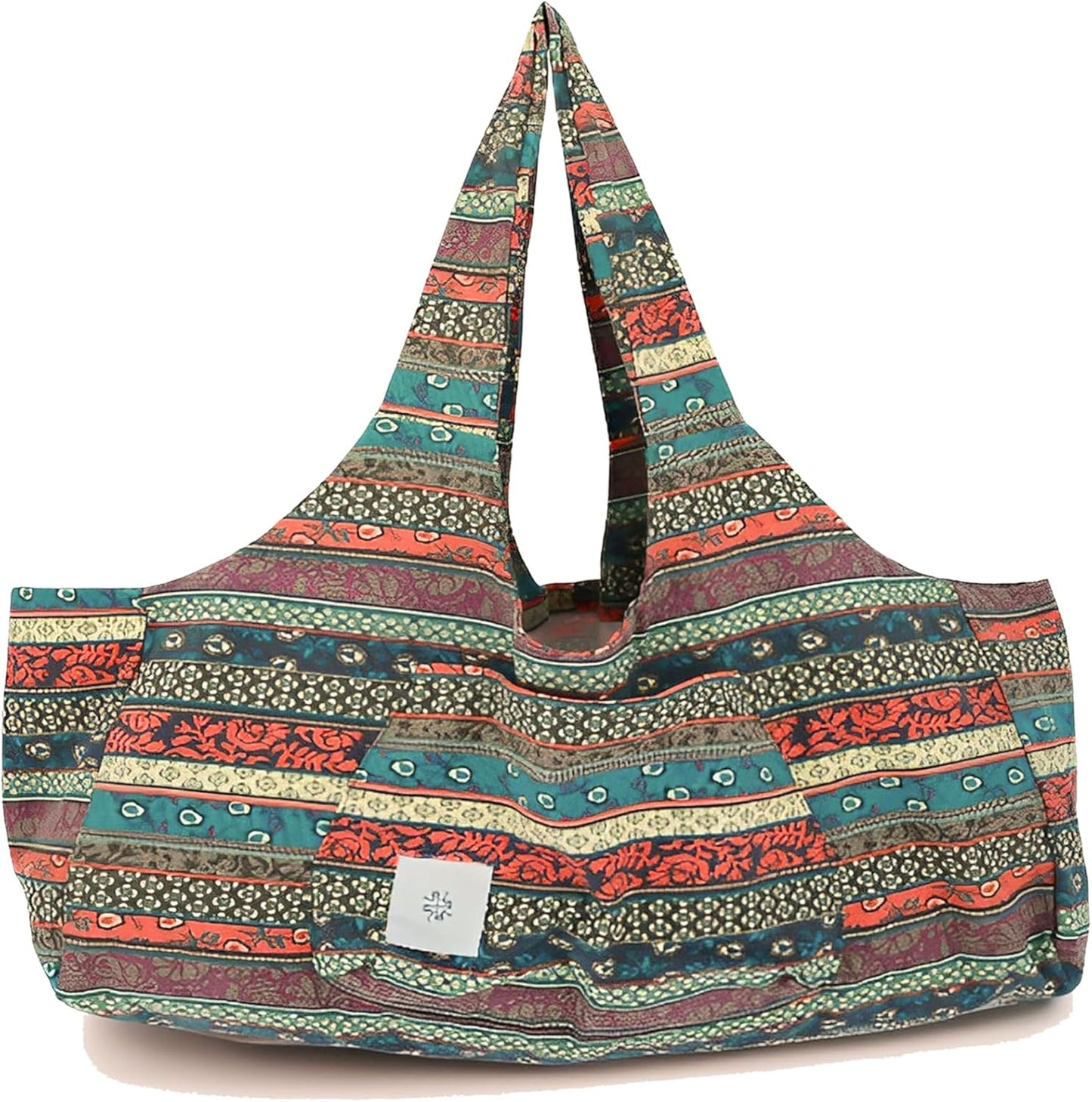 Boho-Style Extra Large Multi-Functional Yoga Mat Tote Bag, Durable and Versatile Carry-All for Yoga Essentials