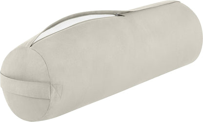 Retrospec Retrospec Sequoia Yoga Bolster Pillow - Meditation Cushion for Yoga Practices - Includes Machine Washable 100% Cotton Cover & Durable Carry Handle