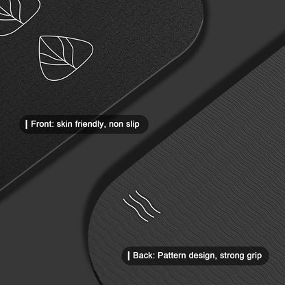 iodoo Foldable Yoga Mat 72" L x 32" W x 0.32 Inch Extra Thicked and Wided, Folding Yoga Mat for Travel with Canvas Carrying Bag, Non-Slip TPE Exercise Pilates Mat