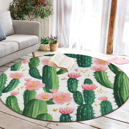 Large Home Decor Mat, Soft Round Yoga Carpet, Non Slip Machine Washable Home Office Circle Rug Gothic Witchy Sun Moon Mushroom Moth