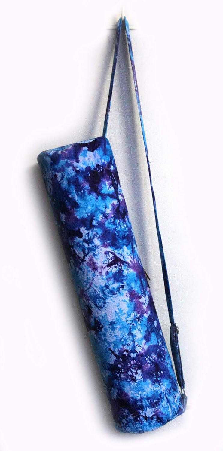 INDIAN CRAFT CASTLE ICC Yoga Mat Bag Carrier Full-Zip Exercise Yoga Mat Carry Bag for Women Men with Multi-Functional Storage Pockets and Adjustable Shoulder Strap 26X6 Inches