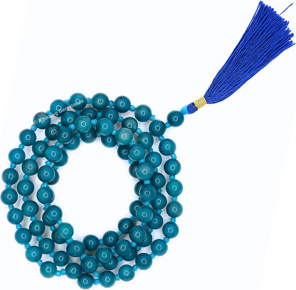 Amazing Gemstone 108 Beads Handmade Mala (Knotted, Rudraksha) - Colors B