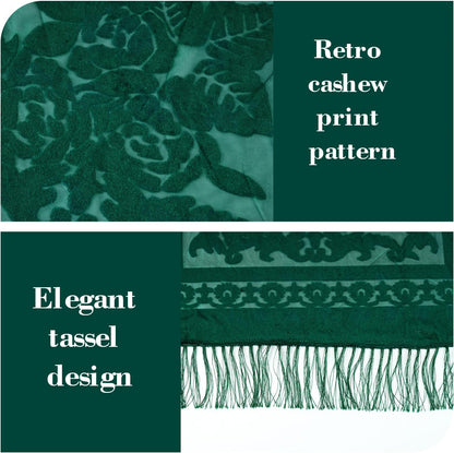 E-Clover Lace Shawl Velvet Scarfs Shawls and Wraps for Evening Dresses Wedding Shawl Wraps for Dress Accessories Winter