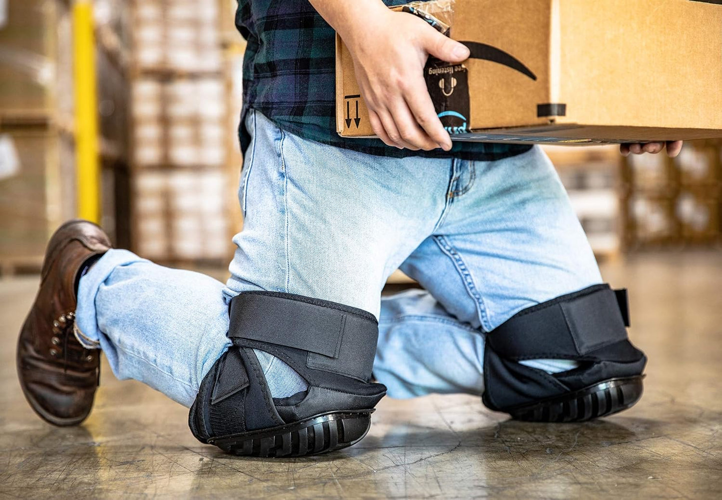 CE' CERDR Professional Knee Pads for Work - Heavy Duty Foam Padding Kneepads for Construction, Gardening, Flooring with Comfortable Gel Cushion to Save Your Knees (Knee High)