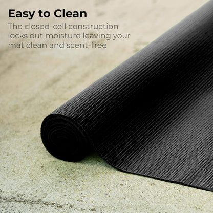 10-Pack Yoga Mat, 68" x 24" Non Slip Exercise Mat, 4mm Thick Gym Mat for Fitness and Stretching, Bulk Non Toxic Yoga Mats for Schools and Studios