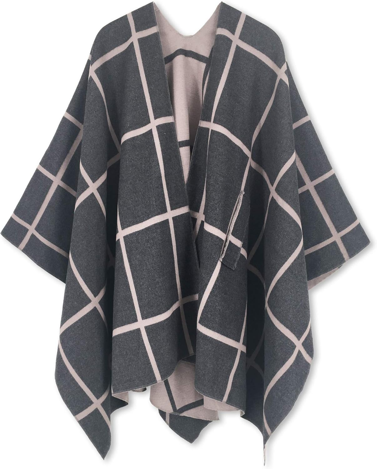Moss Rose Women's Shawl Wrap Poncho Ruana Cape Open Front Cardigan Shawls for Spring Fall Winter