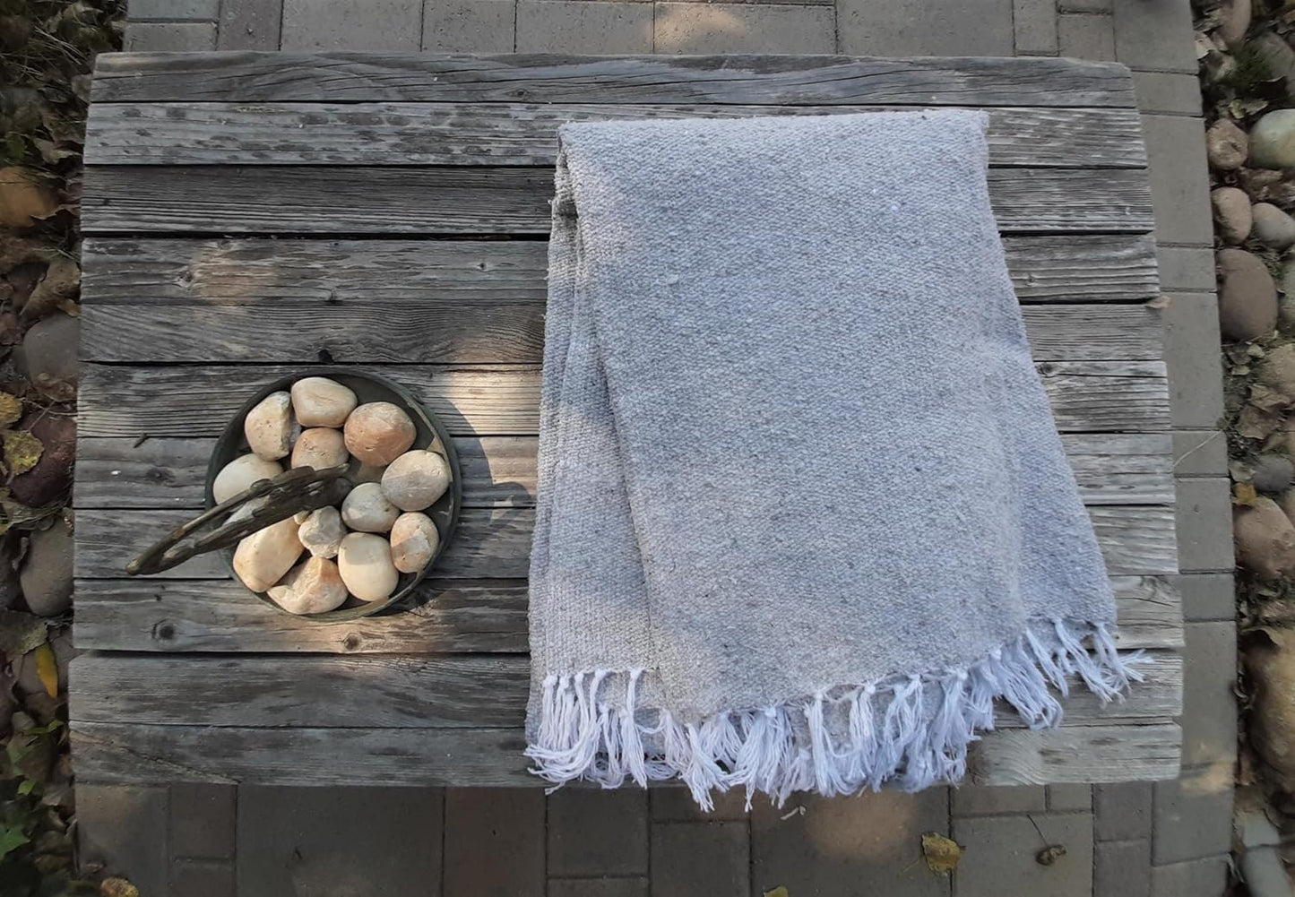 Open Road Goods Bulk Handmade Solid Color Yoga Blankets - Thick Mexican Blankets or Throws - Made for Yoga! (12 Pack, Black)