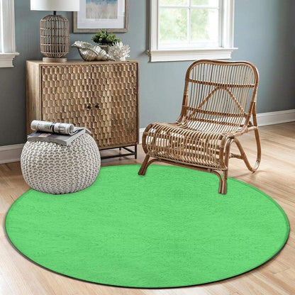 Machine Washable Modern Round Area Rug, Room Sofa Yoga Soft Round Carpet, Home Decor Non Slip Kitchen Office Circle Rug Grey, 24inch
