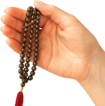 Amazing Gemstone 108 Beads Handmade Mala (Knotted, Rudraksha) - Colors B