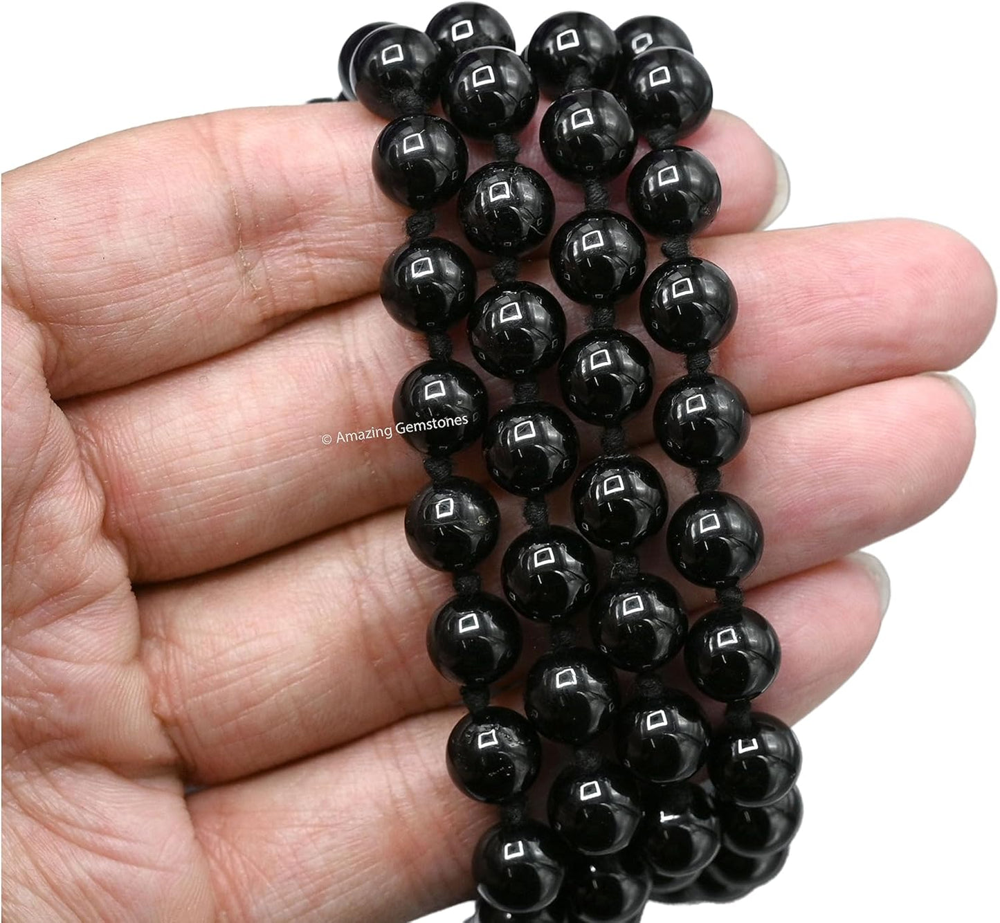 Amazing Gemstone 108 Beads Handmade Mala (Knotted, Rudraksha) - Colors A