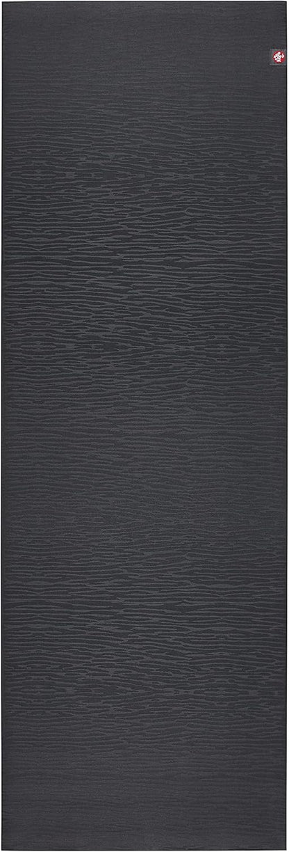 Manduka eKOLite Yoga Mat 71" - 4mm | Natural Rubber | Eco-Friendly | Soft Textured Surface | Natural Next-to-Skin Feel | 71 x 26 inches | Charcoal Grey