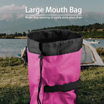 Xxerciz Foldable Camp Chair Replacement Bag Carrying Bag Large Mouth Bag with Shoulder Strap for Outdoor Camping, Heavy Duty Large Storage Folding Chair Bag 48 inches (Chair is not Included)