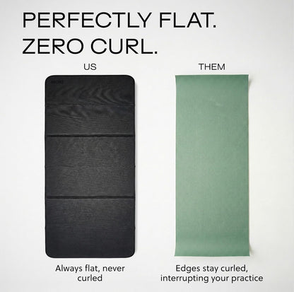 Stakt Foldable Yoga Mat Pro, 2 in 1 with Premium Textured Grip, Non Slip, Folding Exercise and Fitness Mat for Pilates, Strength Training, and High Impact Workouts