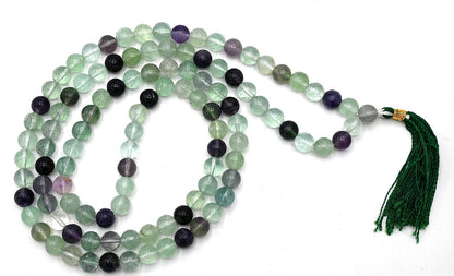 Amazing Gemstone 108 Beads Handmade Mala (Knotted, Rudraksha) - Colors A