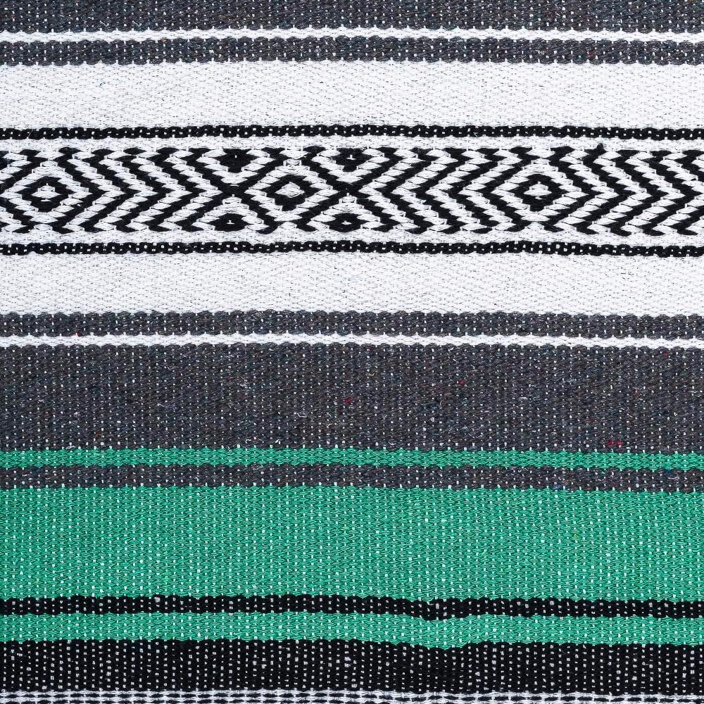 Airooglee 69" L x 51" W Large Mexican Blanket - Perfect as Yoga Outdoor Beach Serape Picnic Camping Woven Blanket, Boho Home Décor - Red