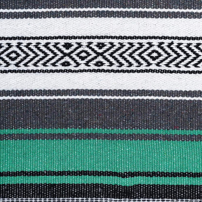 Airooglee 69" L x 51" W Large Mexican Blanket - Perfect as Yoga Outdoor Beach Serape Picnic Camping Woven Blanket, Boho Home Décor - Red