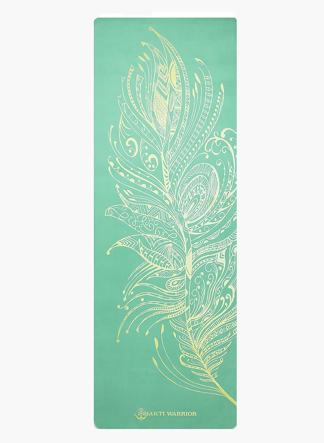 Shakti Warrior TPE Yoga Mat - Artist Designed, Premium eco friendly mats, Non Slip, Non toxic, Great For Regular & Hot Yoga, Pilates and Workouts (72 inch x 24 inch x 6mm thick)