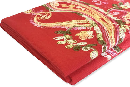 Urban CoCo Women's Embroidered Oversize Tassel Shawl Scarf Wraps for Women