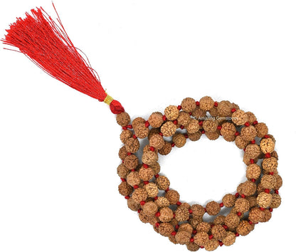 Amazing Gemstone 108 Beads Handmade Mala (Knotted, Rudraksha) - Colors A