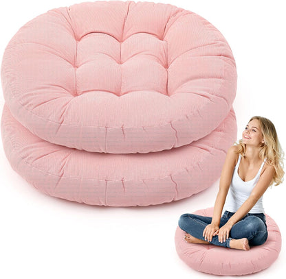 Jerify Floor Pillow Cushions Large Round Square Large Meditation Floor Pillow for Classroom Adult Meditation Picnic Party Seating Learning Daycare School(Square,Mixed Colors,4 Pcs)