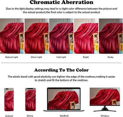 NEWCOSPLAY Super Soft Throw Blanket Light Purple Premium Silky Flannel Fleece Leaves Pattern Lightweight Bed Blanket All Season Use (Light Purple, Throw(50"x60")) - Colors B