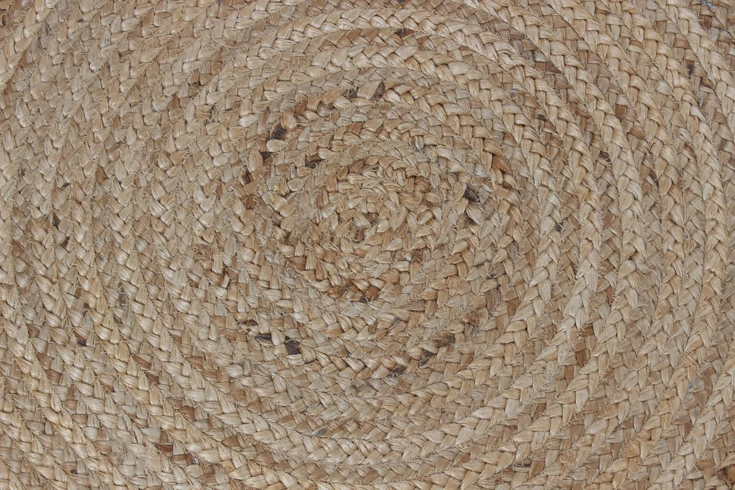 Collection Circle Area Rug - 3 x 3 Ft' Beige and Black Geometric Pettern Jute Mat Ideal for High Traffic Area in Hallway Bedroom Living Room Dining Room Kitchen Terrace Yoga Mat