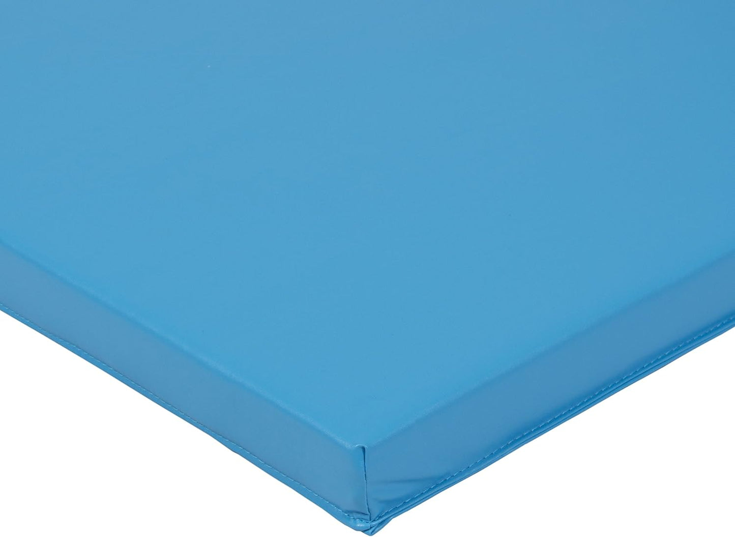 Best Choice Products 8 ft x 4 ft Gymnastics Mat, 4-Fold Foam Exercise Gym Floor Mat for Workout, Yoga, Aerobics, Martial Arts w/Handles, Blue