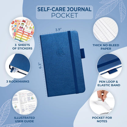 Clever Fox Self-Care Journal – Daily Reflection Notebook – Mental Health & Personal Development Planner, Meditation & Mood Log, A5 (Turquoise)