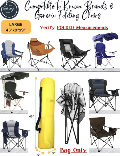 Replacement Bag for Folding Camping Chair, Portable Camp Chair, Hammock, Yoga Mat, Umbrella, Tents, Tripods, Fishing Poles - 420D Oxford Polyester Fabric